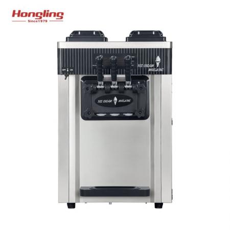  Commercial Snack Machines,Stainless Steel Ice Cream Maker, 3 Flavor Ice Cream Machine